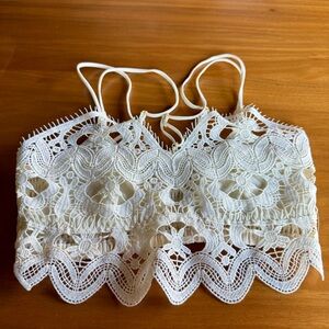 The Viviette Lace Bra Top by Anthropologie size small